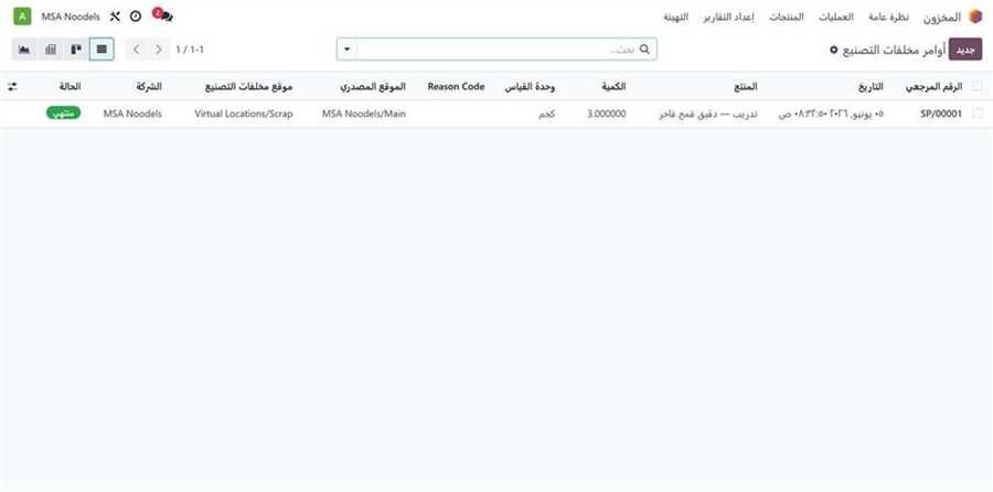 شاشة مخلفات التصنيع